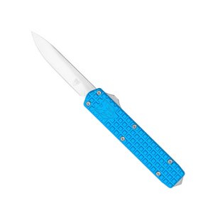 CobraTec Small Warrior M390 Blue Non Serrated Knife