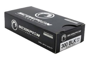 Scorpion Ammo 300B220-SUB20 300 AAC Blackout 200gr SunSonic 20-Rounds