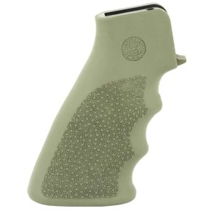 Hogue Overmolded AR15/M16 Rubber Finger Groove Grip OD Green 15001