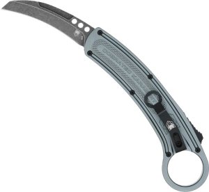 CobraTec CTGYKRH D2 Karambit 2.75 Grey Double Action