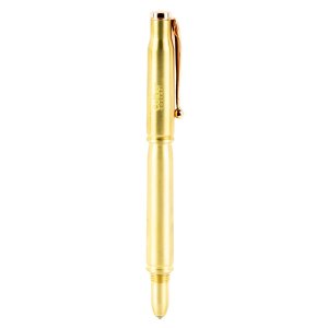 Caliber Gourmet CBG1014 Gold Brass Bullet Ball Point Pen 1.50 oz