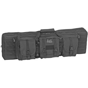 Bulldog BDT40-37B Tactical Rifle Bag 37 in Black Nylon 3 Pockets