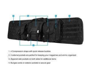 NcStar Double Carbine Case 42" Digital Camo Md: CVDC2946D-42