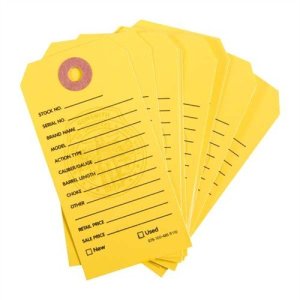 Brownells Gun Price Tags Yellow 500 Pack