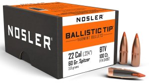 Nosler Ballistic Tip Varmint .22 Caliber .224 60 gr Spitzer 34992