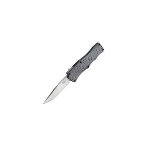 Hogue 34052 3.5In OTF Auto Clip Point Blade Aluminum Frame Grey