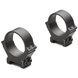 Leupold PRW2 34mm Medium Steel Cross-Slot Ring Set Matte Black