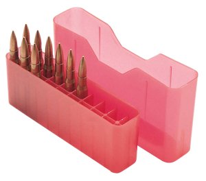 MTM 20 Rd 7mm Remington 338 Win Mag Clear Red Slip-Top Ammo Box