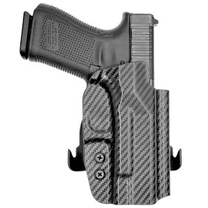 ROUNDED GLK192332CFRHOWBPDL Paddle Holster OWB Carbon Fiber Black