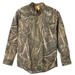 Browning Wasatch-CB Shirt Cotton Long Sleeve Button-Front Mossy Oak