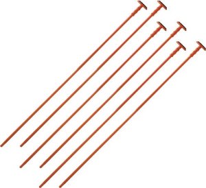 Gun Storage RR6EXPOR .22 Cal Orange Rifle Rods 6 Pack