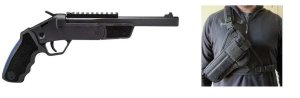 Rossi SSPB9BKKIT Brawler .410Ga/.45LC 9" Black Chest Rig/Holster Kit