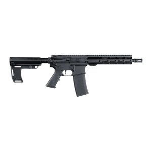 Andro Corp Industries 556103HBMPS ACI-15 Halo 5.56 NATO 30+1 10.30 Black Nitride Threaded Barrel, Black Anodized Aluminum Receiver w/Picatinny Rail, Black Polymer SBA3 Pistol Brace, A2 Grip, Ambidext