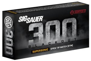 Sig Sauer Match Grade Rifle Ammo 300 Blackout 125 gr. OTM 20 rd.