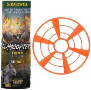 Caldwell ClayCopter 110mm Hi-Viz Orange Targets 50-Pack