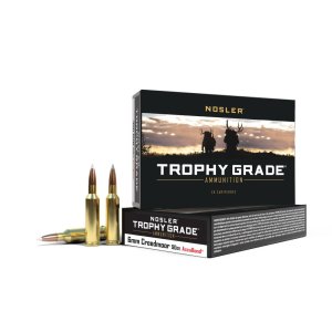 Nosler 60142 Trophy Grade 6mm Creedmoor 90gr AB SP Ammo 20 Rounds