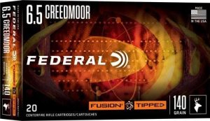 Federal Premium Fusion 6.5 Creedmoor 140gr Bonded Soft Point 20 Rounds