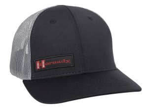 Outdoor Edge Black/Grey Mesh Back Cap Woven Hornady Label