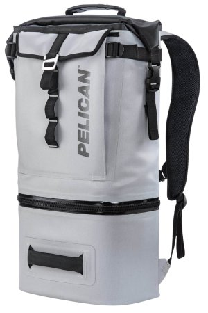Pelican Soft Cooler Backpack Compression Molded Grey, 9.20x18.40x25.30, 840D TPU