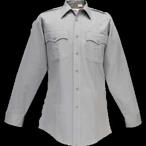 Flying Cross Duro Poplin Long Sleeve Shirt Sewn-In Creases (UPC 402950)