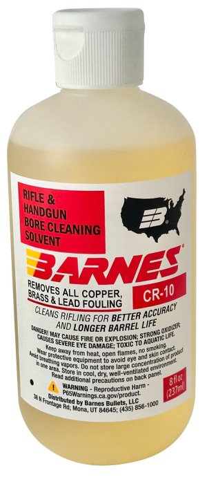 Barnes Bullets CR-10 Bore Cleaner 8 oz Non-Corrosive Solvent