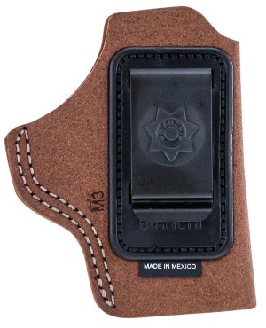 Bianchi Model 6 IWB Holster Glock 19/23/26/27/36 1.75 In Brown Suede