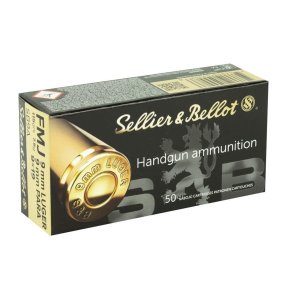 Sellier & Bellot 9mm Luger 115gr FMJ Brass Cased Ammo