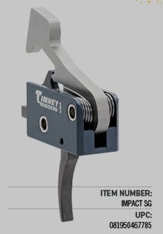 Timney Triggers Impact SG AR-Style Shotgun Trigger, 3-4 lbs, Black