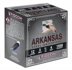Fiocchi Arkansas Steel 12 Gauge 3In #4 1-1/5oz 1550fps 100ct