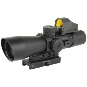 NcSTAR STM3942GDV2 3-9x42 Scope MIL-Dot Red Dot QD Mount