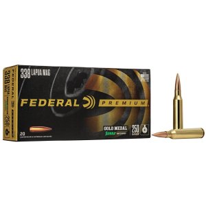 Federal Premium GM338LM .338 Lapua Mag 250 Grain BTHP 20 Rounds