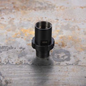 SilencerCo AC1347 Choke Mount Adapter for Salvo 12 Suppressor Black