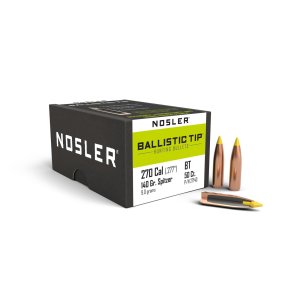 Nosler Ballistic Tip Hunting Bullets .270 Cal. 140 gr. Spitzer Point 50 pk.