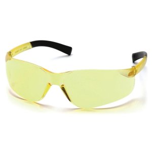 Pyramex Clear Mini Ztek Safety Glasses Amber with DP1000 32dB Earplugs