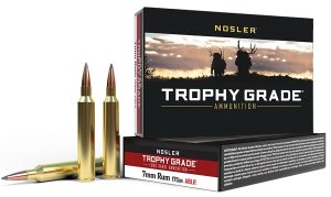Nosler Trophy Grade Long Range Rifle Ammunition 7mm RUM 175 gr. ABLR SP ...