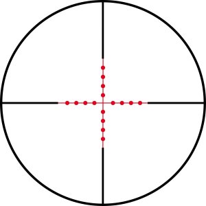 Konus USA KONUSPRO AS-34 2-6x28mm Illuminated Mil-Dot Rifle Scope - Waterproof, Shockproof, Fogproof, Multi-Coated Optics, Matte Black