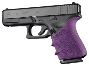 Hogue 17056 HandAll Beavertail Grip Sleeve Fits Glock 19/23/32/38 Purple