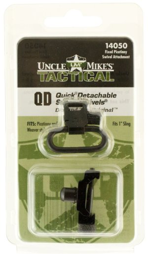 Uncle Mike's 14050 Super Swivel Steel Blued Finish 1" Loop Size Quick Detach for Picatinny & Weaver