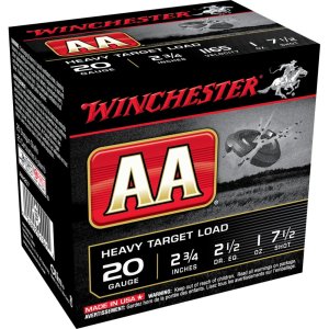 Winchester AAH207 20 Gauge 2.75 in 1 oz 7.5 Shot 1165 fps 25 Rounds