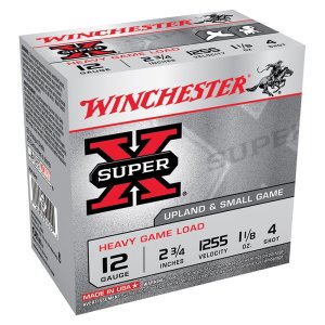 Winchester Super-X 12 Ga 2.75" #4 Lead 1.125 oz 1255fps