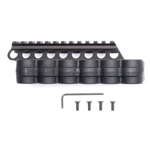 Mesa Tactical 94880 SureShell 6-Shell Side Saddle 4.75" Rail 12 Ga Black