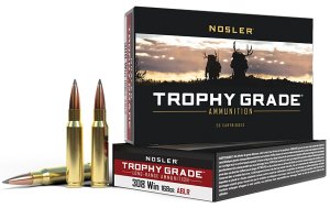 Nosler 60101 Trophy Grade Long-Range 308Win 168gr Spitzer AccuBond
