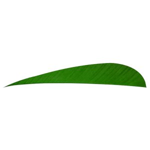 Trueflight 11506 Parabolic Feathers Green 4 In RW 100 Pack