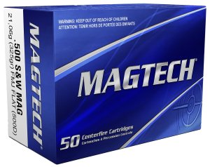 Magtech 500D 500 S&W Mag 325gr Full Metal Jacket Flat Nose