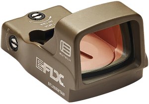 EOTech EFLX Mini Reflex Sight - 3 MOA Red Dot, Tan, Aluminum Housing, 20,000 Hours Battery Life, Leupold Delta Point Pro Mount