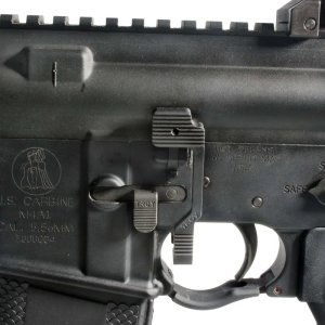 Troy Industries SBOLAMB00BT00 Ambidextrous Bolt Release Black Aluminum