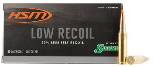 HSM Low Recoil 7mm-08 Rem Ammo 140 gr Sierra SBT