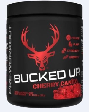 Bucked Up 1001158 Cherry Hard Candy Pre Workout 30 Servings