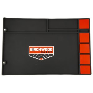 Birchwood Casey 30250 Pistol Cleaning Mat Black/Red Rubber 17"x11"