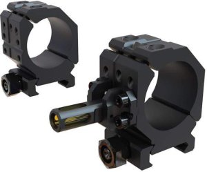 Wheeler 1099955 Pic Rail Scope Rings 30mm Medium 6061 Aluminum Black